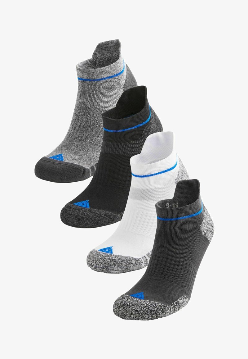 Next 4 PACK CUSHIONED - Zoknik - white black grey