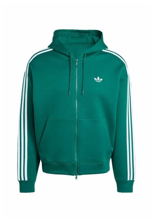 adidas Originals SPACER - Mikina na zip - collegiate green