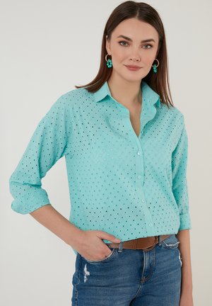 Button-down blouse - mint