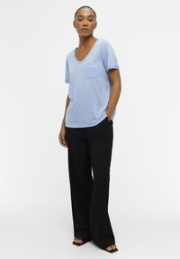 Object OBJTESSI V-NECK - Základné tričko - serenity