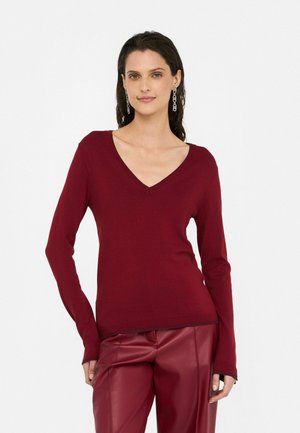 LIU JO V-NECK - Maglione - bordeaux