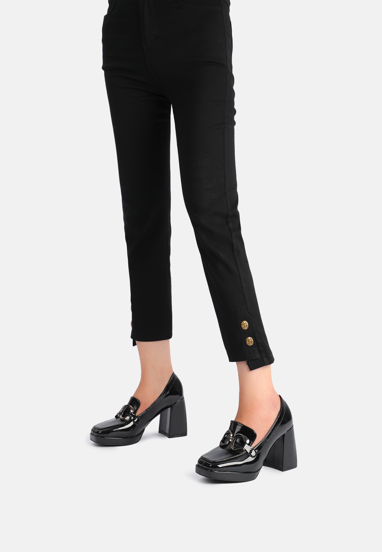 Scarpe Con Tacco Alto QUEEN HELENA - Décolleté Con Plateau 11cm, Cinturino Alla Caviglia, In Ecopelle, Per Look Elegante - Foto 13