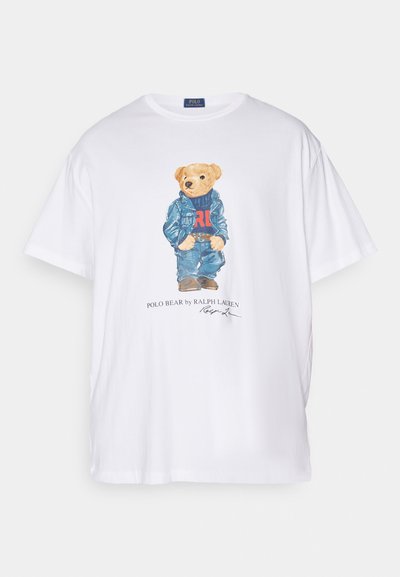 Polo Ralph Lauren Big & Tall POLO BEAR JERSEY T-SHIRT - Potiskana majica - white