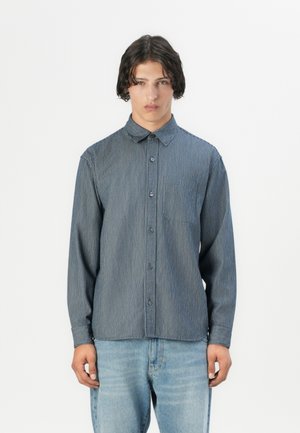 CROPPED CURVED HEM - Košeľa - dark blue
