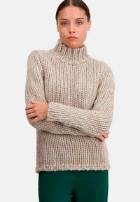 Mahogany TOXANE - Pullover - natural brown natural écru ciel