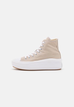 High-top trainers - beige
