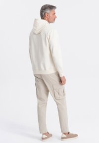 Ombre Felpa con cappuccio - cream
