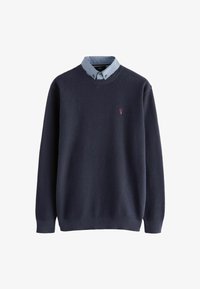 Unselected, navy blue gingham
