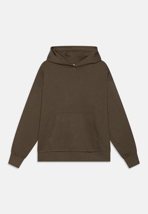 Lindex HOOD SOLID - Felpa con cappuccio - khaki