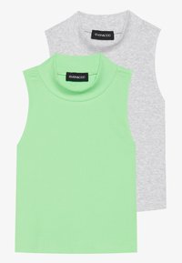 2 PACK - Top - light grey/summer green