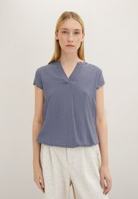 TOM TAILOR Bluse - navy geometrical design