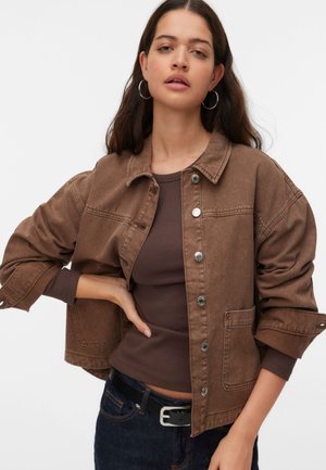 Vero Moda VMJAMIE LS DENIM SHACKET MIX GA NOOS - Veste en jean - carafe