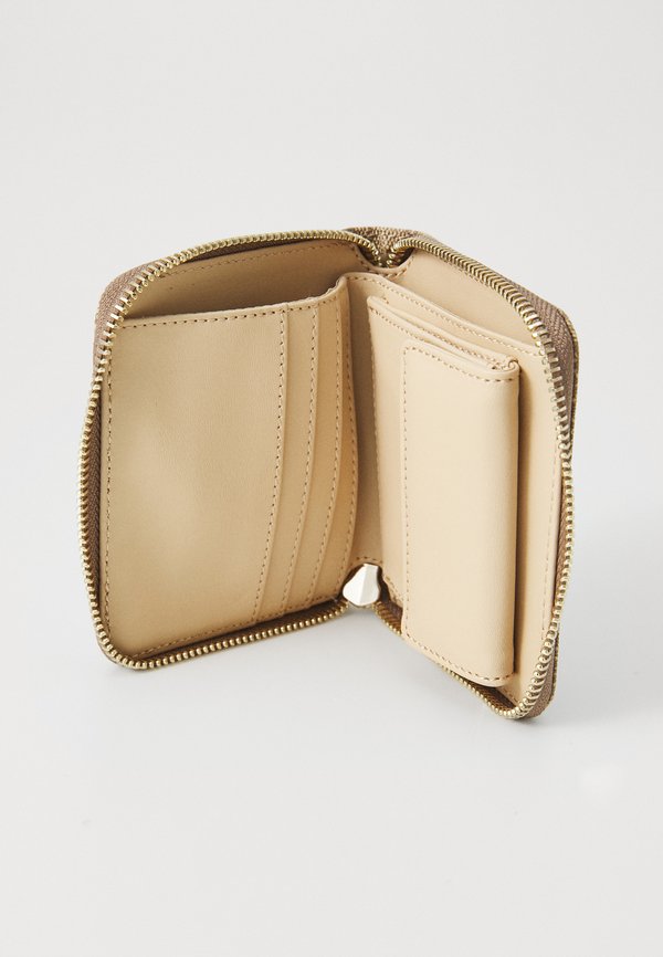 LAUREL SMALL ZIP AROUND - Wallet - latte logo2