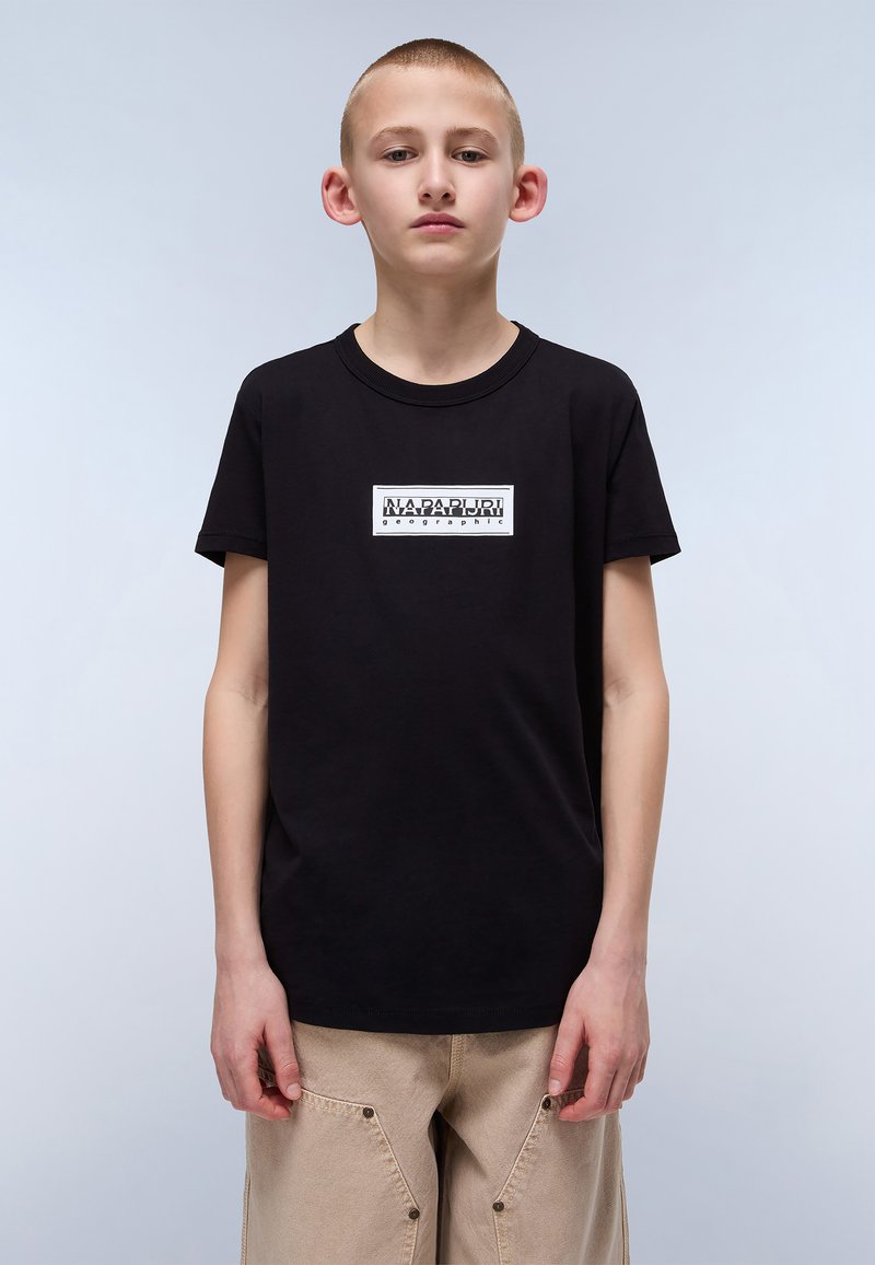 Napapijri - CHAMOIS UNISEX - Apdrukāts T-krekls - black, Palielināt