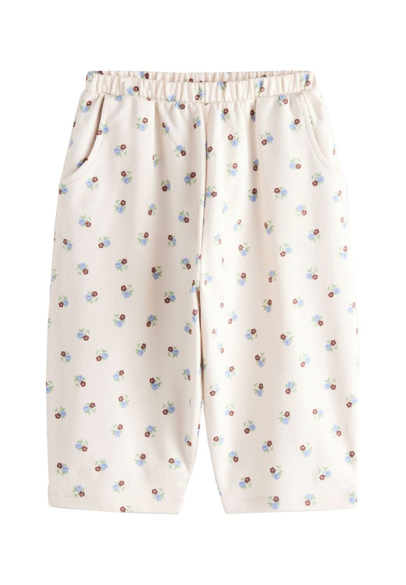 Next REGULAR FIT - Hlače - ecru white ditsy floral