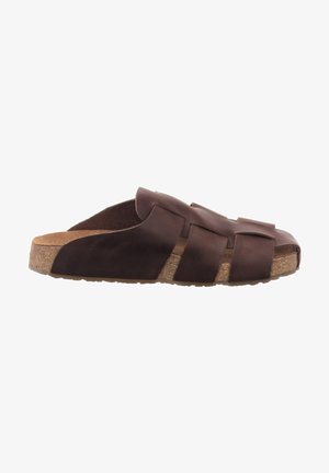 Haflinger PIUS - Pantolette flach - brown