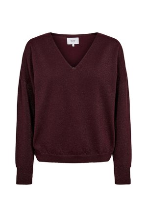Nümph, NUDAYLETTA V-NECK PULLOVER - Neule - fig