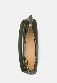 Lauren Ralph Lauren CROSSHATCH LEATHER MEDIUM DANNI BAG - Mala de mão - dark olive