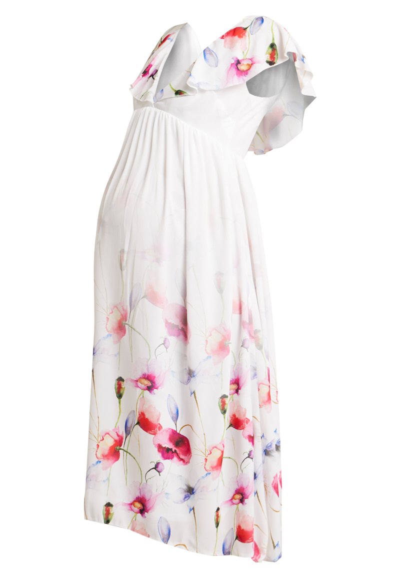 True Violet Maternity Maxi-jurk crème
