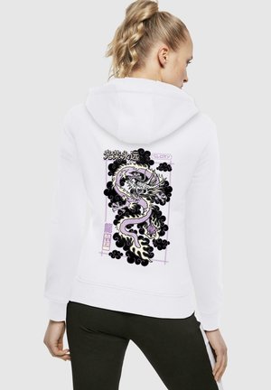 GLORY DRAGON  - Kapuzenpullover - white