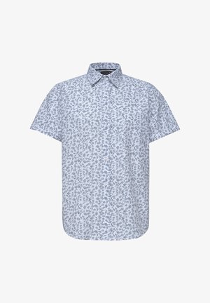 Street One MEN, SHORT-SLEEVE SHIRT WITH ALL-OVER PRINT, biały