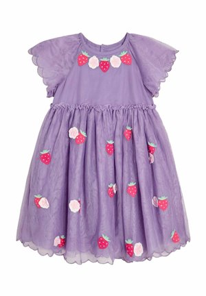 REGULAR FIT -  SLEEVE APPLIQUÉ - Koktailové šaty/večierkové šaty - lilac purple strawberry