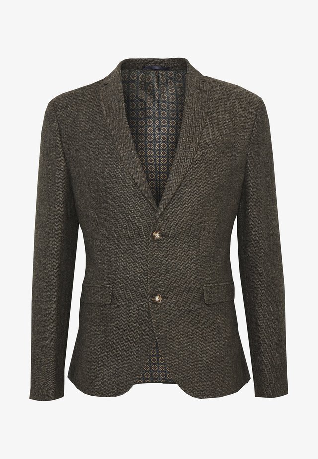 HERRINGBONE - Blazer - brown