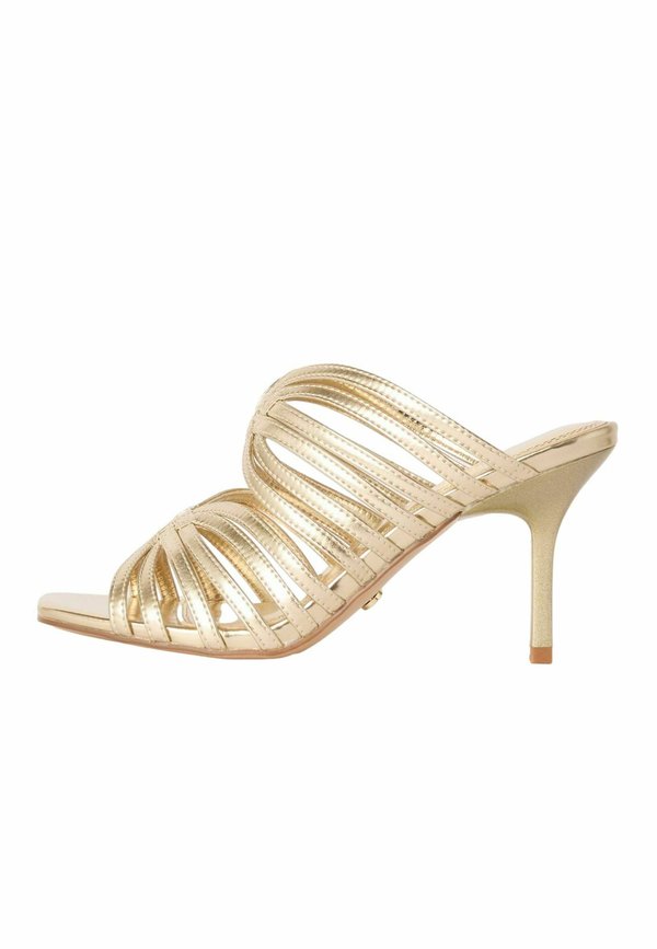 REGULAR FIT - Pantolette hoch - gold