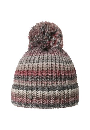 FINJA BOMMEL - Beanie - grau rot