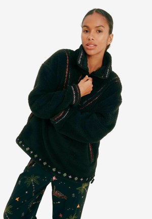 BORG COSY 1/4 ZIP - Fleece jumper - black