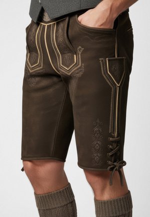 Krüger Dirndl BEKLEIDUNG ROGER - Skindbukser - braun