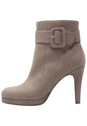 Bottines à talons hauts - taupe