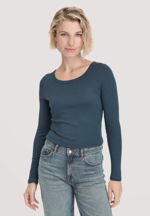 Long sleeved top - dunkles petrol