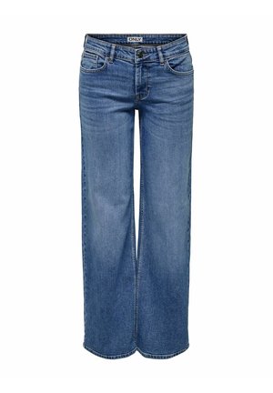 ONLY, WIDE-FIT JEANS ONLJULIA LOW WAIST WIDE LEG FIT JEANS - Široké nohavice - medium blue denim