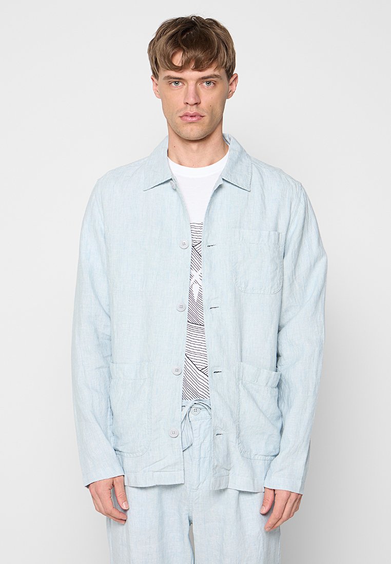 KnowledgeCotton Apparel Lichte jas blauw KnowledgeCotton Apparel Lichte jas blauw