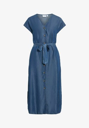 VILA, Midi VIMAIA Short sleeved - Haljina od trapera - dark blue denim