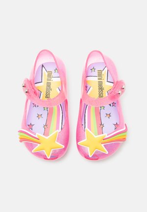 Mini Melissa ULTRA LUDICA - Ankle strap ballet pumps - pink/yellow