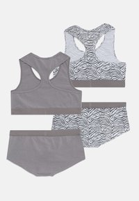 Bench BUSTIER PANTY ZEBRA SET 2 PACK - Set intimo - grey