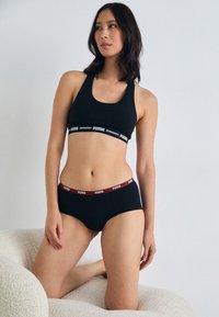 Puma 3 PACK - Underbukse - black/red