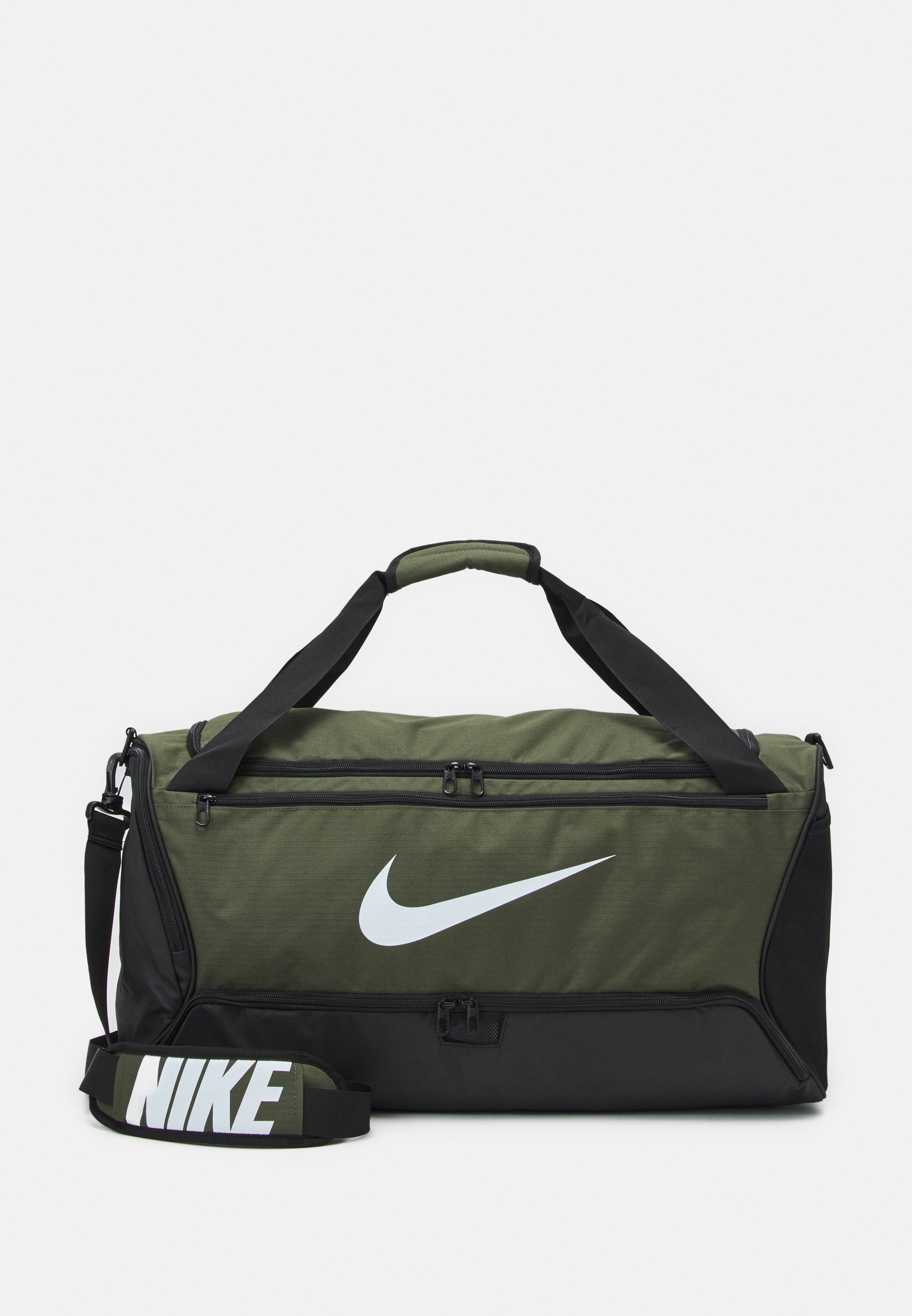 Nike sporttas Brasilia Duffel M 9.0 donkerblauw/wit - Voetbal shop