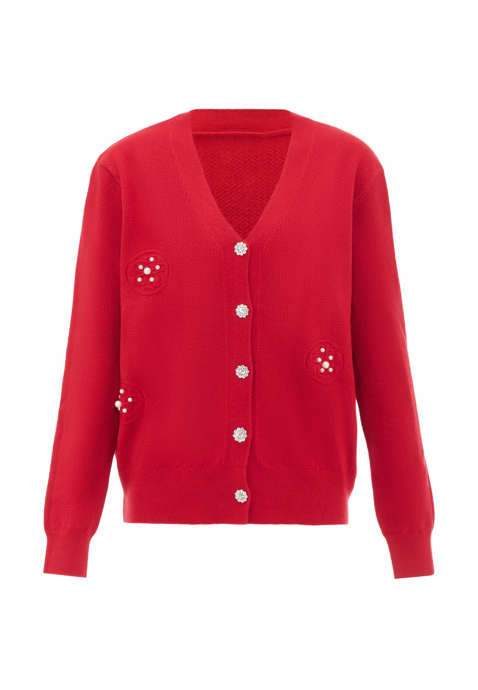 faina CO-BRANDED WITH NASCITA Strickjacke rot
