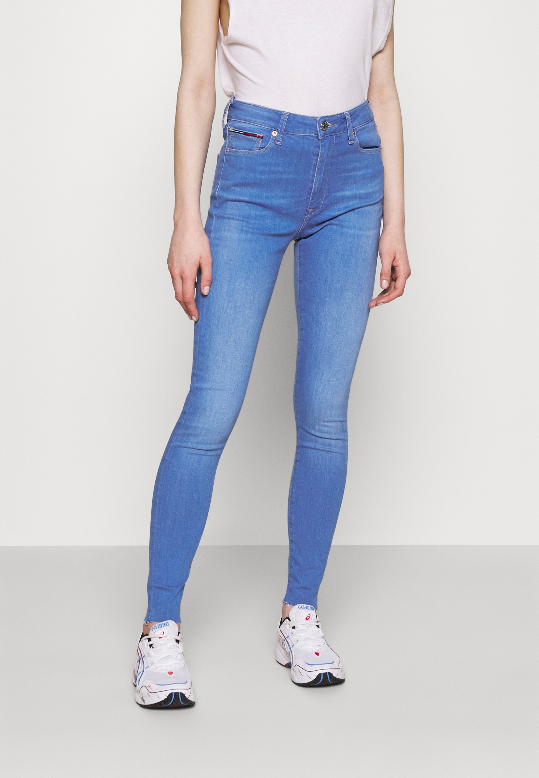 Tommy Jeans SYLVIA SKINNY ANKLE - Aptempti džinsai - lane/mėlynų džinsų -  Zalando.lt