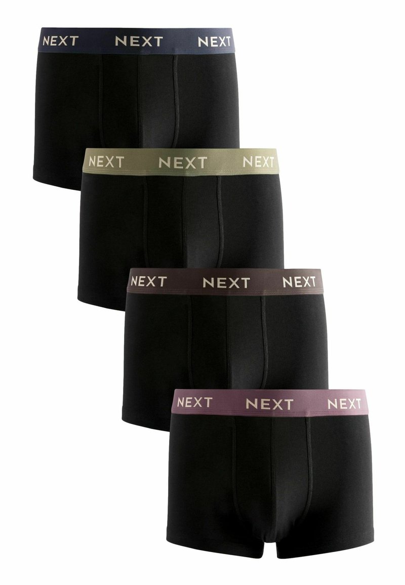 Next 4 PACK - Trumpikės - black metallic green blue waistband