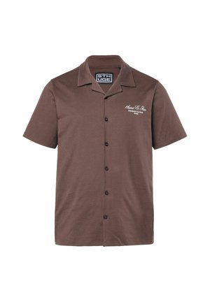 STHUGE, Vapaa-ajan kauluspaita - chestnut brown