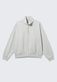 LOOSE HALF ZIP - Mikina - dark grey melange