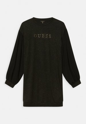 JUNIOR DRESS SLEEVES - Jersey dress - jet black