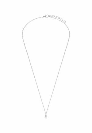 Zilveren ketting met een delicate hartvormige hanger. Voorzien van een karabijnsluiting en een verstelbare lengte voor veelzijdigheid.