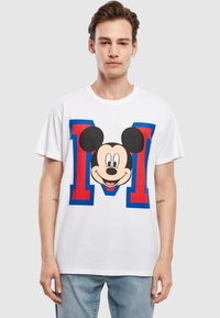 Merchcode MICKEY MOUSE M FACE - T-shirts med print - white