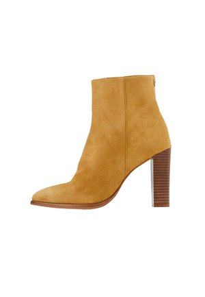 Bottines à talons hauts - olive