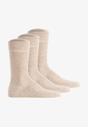 Hudson UNISEX 3ER PACK SIMPLY BASIC - Socken - beige meliert